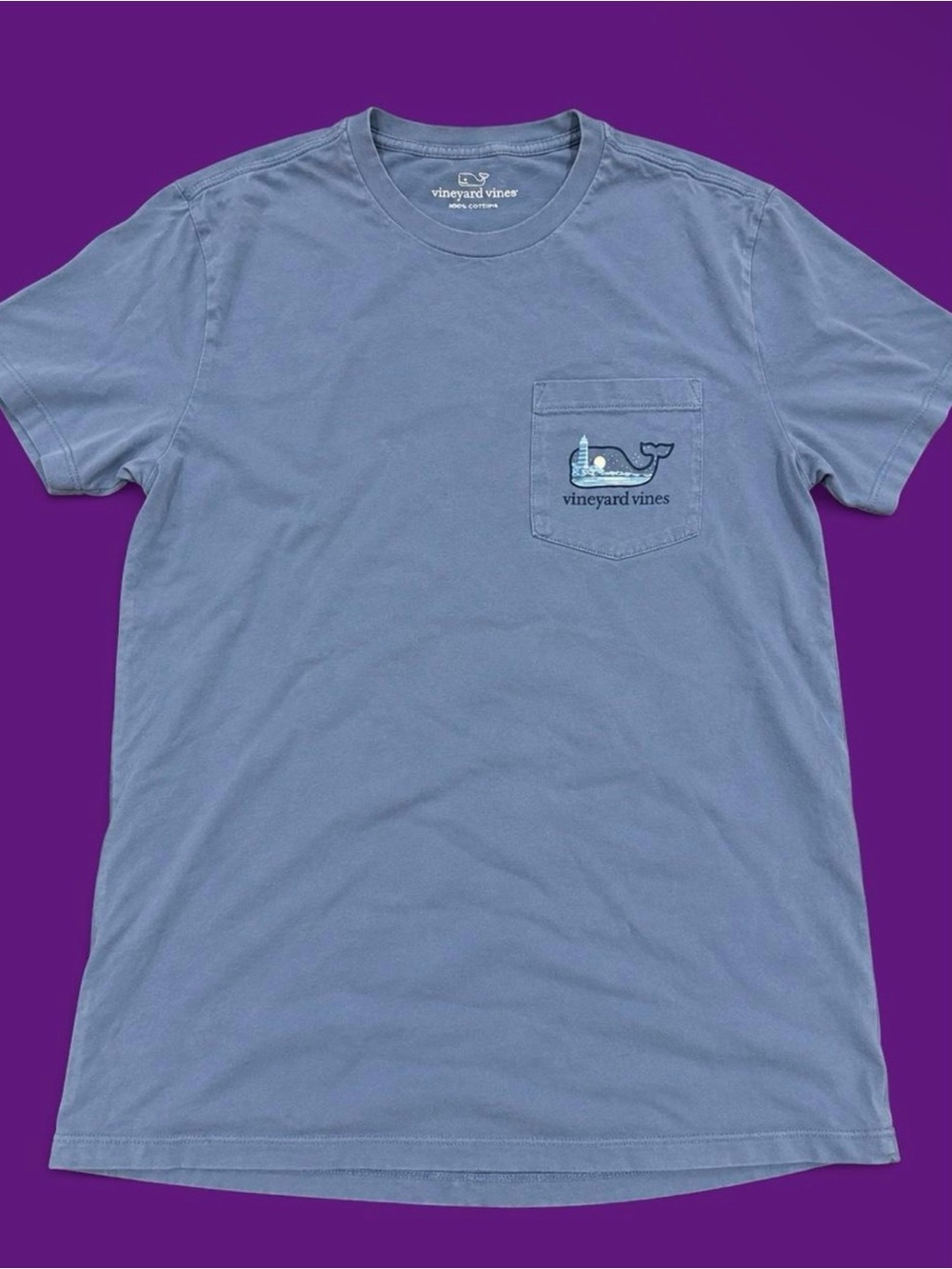 Vineyard Vines Fireworks Whale Pocket Tee